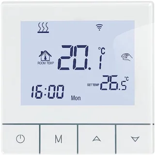 Slimme WiFi Thermostat voor Gasboiler - Programmeerbare Digitale LCD Touchscreen voor Vloerverwarming