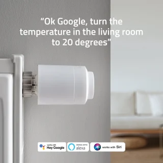 Hombli Smart Radiator Thermostat Expansion Pack (5-PACK) – Slimme radiatorknop – Thermostaatkraan – Bluetooth – Bediening via App - Open raam detectie – Verbruiksoverzicht – Spraakbesturing met Google, Alexa en Siri