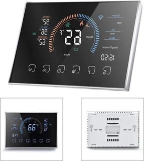 Draadloze 4,3 inch programma thermostaat met wifi en spraakbesturing voor warmtepompen