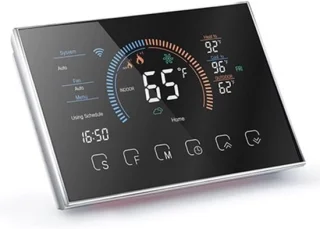Draadloze 4,3 inch programma thermostaat met wifi en spraakbesturing voor warmtepompen