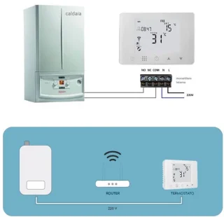 Digitale Chronothermostaat met Wi-Fi