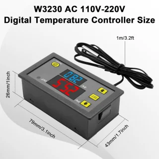 2 Stuks Digitale Temperatuurregelaar Thermostaat