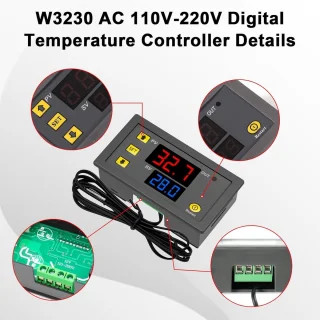 2 Stuks Digitale Temperatuurregelaar Thermostaat