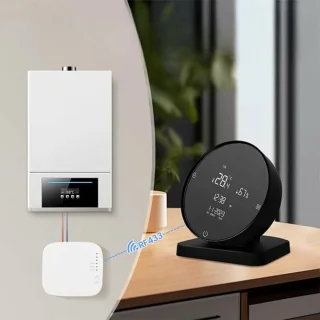 3a Slimme Thermostaat Zwart Touchscreen