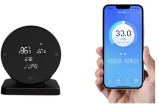 3a Slimme Thermostaat Zwart Touchscreen