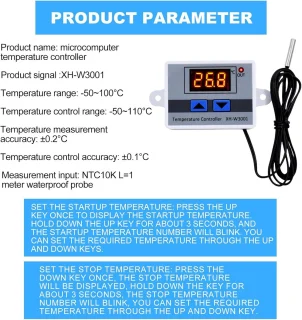 3x Universeel Digitale Temperatuurregelaar Thermostaat
