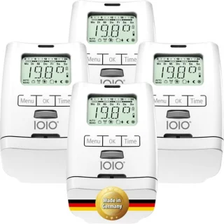 4x slimme digitale radiatorknop