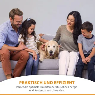 4x Slimme Programmeerbare Radiatorknoppen - Universele montage