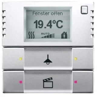 ABB Busch-Jaeger KNX Bedienelement 2/4v pure-rvs 6128/28-866
