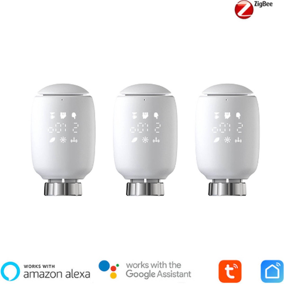 De AQIOS Radiatorknoppen 3-pack uitbreiding in één oogopslag