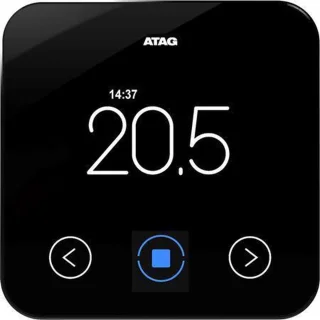 Atag One Zwart Klokthermostaat