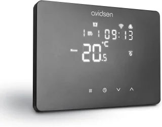 De Bedrade WiFi Thermostaat Zwart in één oogopslag