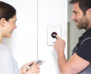 Bosch EasyControl thermostaat zwart bedraad