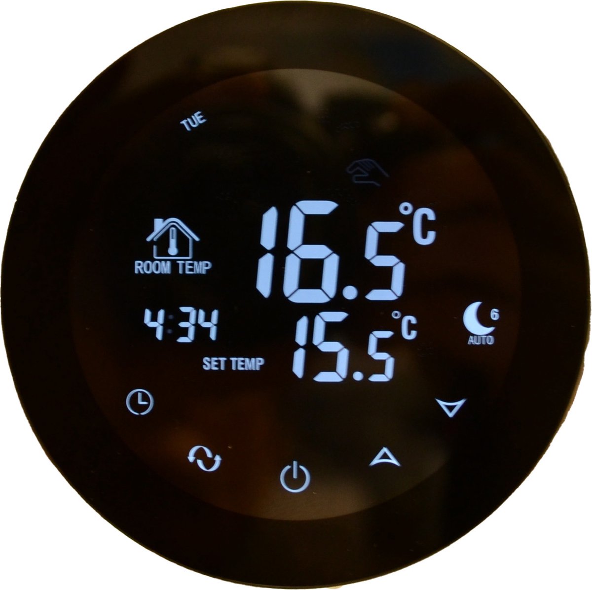 De Budget Round thermostaat wit in één oogopslag