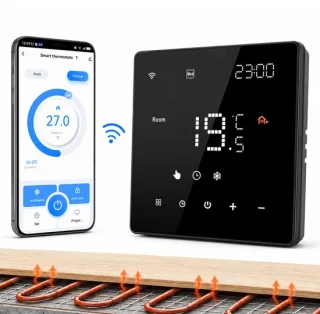 Conentool Wifi slimme thermostaat 16A zwart