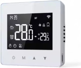 De Cv-thermostaat (wit) in één oogopslag