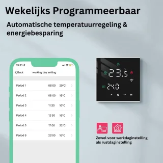 CV-thermostaat zwart