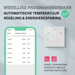 DailySupplies Thermostaat Cv Draadloos Wifi Wit