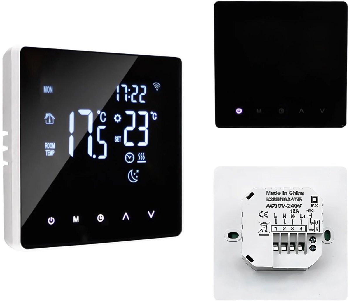Wat vinden we goed aan de Deboer10.NL Slimme Inbouwthermostaat LCD Touchscreen