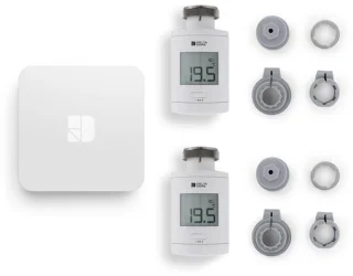 De Delta Dore TRV 1.0 Connected Pack - thermostatische koppen en aangesloten doos in één oogopslag