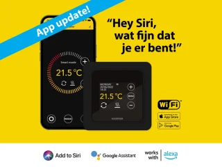 Digitale klokthermostaat RAL 9011 Grafietzwart WiFi bediening