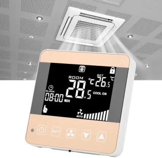 Digitale LCD Thermostaat voor ventilatorconvector en airconditioning