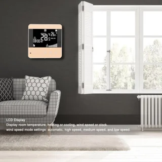 Digitale LCD Thermostaat voor ventilatorconvector en airconditioning