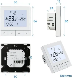 Digitale programmeerbare weekthermostaat
