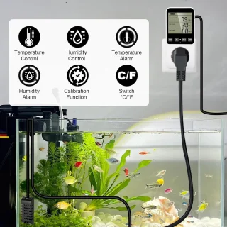 Digitale Stopcontact Thermostaat en Hygrostaat