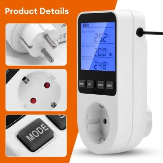 Digitale temperatuurregelaar 230V 16A (LCD)
