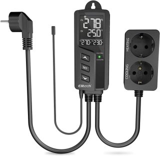 De Digitale Thermostaat 220V - Dubbel relais (Aquarium/Terrarium) in één oogopslag