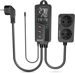 Digitale Thermostaat 220V - Dubbel relais (Aquarium/Terrarium)