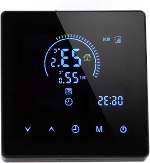 Digitale thermostaat 86 mm zwart