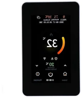 Digitale thermostaat, slimme regelaar voor vloerverwarming, wit