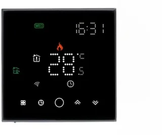 Digitale thermostaat slimme regelaar zwart