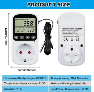 Digitale Thermostaat Socket