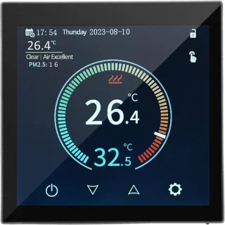 Digitale thermostaat temperatuurregelaar zwart
