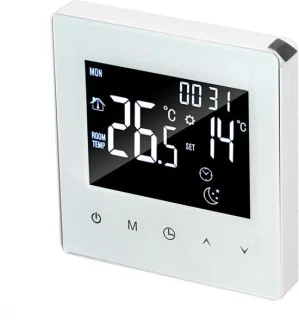 Digitale thermostaat vloerverwarming wit