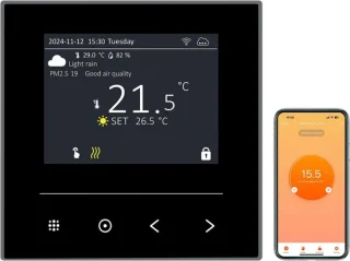 Digitale thermostaat voor elektrische vloerverwarming