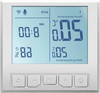 Digitale thermostaat voor gasboiler - zwart