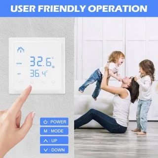 Digitale Thermostaat voor Vloer- en Wandverwarming
