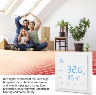 Digitale Thermostaat voor Vloer- en Wandverwarming