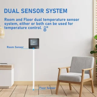 Digitale thermostaat voor vloerverwarming