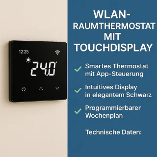Digitale thermostaat voor vloerverwarming