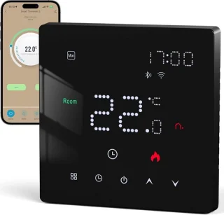 Digitale thermostaat voor vloerverwarming, water en gasketel