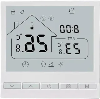 Digitale thermostaat voor vloerverwarming - wit