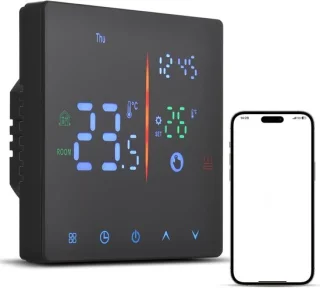 Digitale thermostaat zwart