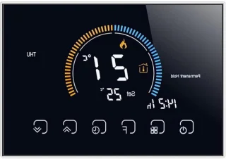 Digitale thermostaat zwart