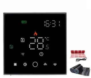 Digitale thermostaat zwart