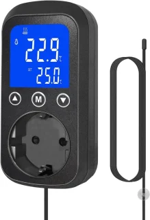 Digitale Thermostaatstekker Zwart
